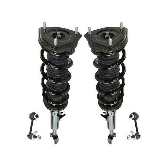 Front Shock Coil Spring Sway Bar Link Kit 4 Piece - Compatible with 2003 - 2009 Nissan 350Z 2004 2005 2006 2007 2008