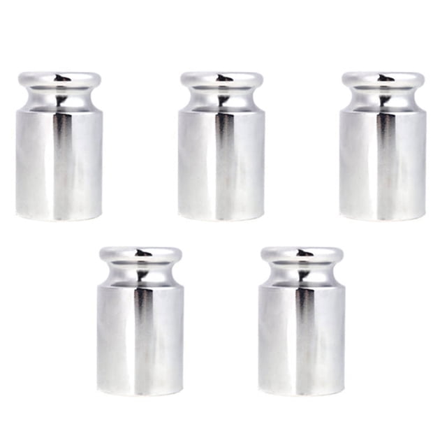 5X Poids 1000G Chromé pour Calibration Balance Numérique Argent Blanc