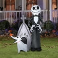 Gemmy Inflatable Nightmare Before Christmas Jack Skellington & Zero