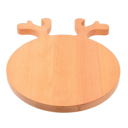

FRCOLOR 1pc Wooden Bread Board Christmas Antlers Design Bread Board Fruit Serving Plate