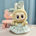 thumbnail image 1 of Para 15-17cm Labubu Idol sentado fiesta dulce falda a cuadros diadema conjunto ropa regalo Mini ropa de muñeca de peluche accesorios de atuendo, 1 of 5