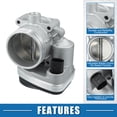 thumbnail image 4 of Conjunto de cuerpo de aceleración electrónico Unique Bargains No.13547502444 para motor BMW 325i de aleación de aluminio, 4 of 7