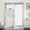 white, variant on MesaSe French Privacy Door Curtains for Door Window French Door Blinds for Glass Door Thermal Insulated Tie Up Shade Door Window Covering for Bedroom Teal W26 X L68 1 Panel