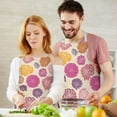 thumbnail image 3 of Pioneer Flower Floral Print Pattern Apron-Garden Aprons for Women with Pockets-Cotton Linen Waterproof Kitchen Cooking Gardening Aprons Adjustable for Kitchen,Cooking,BBQ and Salon 33x27 Inch, 3 of 7