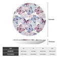thumbnail image 2 of Salouo Butterflies in Pastel Pattern Bone China Decorative Plate,Holiday Decor Decorative Ceramic Plates with Stand Elegant Home DéCor for Hallway/Living Room/Bedroom-6in, 2 of 6