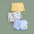 thumbnail image 2 of Sous-vêtements pour Tout-Petits Imprimé Mignon Pantalons Slips Boxeurs 3 Pcs Multipack Shorts Garçon Bleu Ciel, 2 of 4