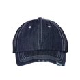thumbnail image 1 of Mega Cap Herringbone Contrast Stitch Trucker Cap, Adjustable, Navy Denim-White, 1 of 1