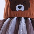 thumbnail image 6 of XXWXYD Girls Bear Graphic Mesh Tulle Dress | Backless Off-Shoulder Kids Tutu Skirt | Tea Dance Birthday Part𝗒 Princess Outfit, 6 of 7
