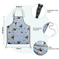 thumbnail image 7 of Pug and Footprints Kids Aprons for Girls and Boys,Adjustable Neck Strap Toddler Aprons for Kids Cooking Baking, 7 of 7