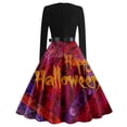 Fgvctg Women's Casual Halloween Dresses Funny Bloody Letter Print