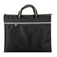 thumbnail image 1 of MOQIN Large Zipper Pouch with Handle Pocket Waterproof File Bag, A4 Foldable Document Storage Bag for Office Carrying Paper Files Books Filing Folder Travel - 12x14.4 in, 1 of 9
