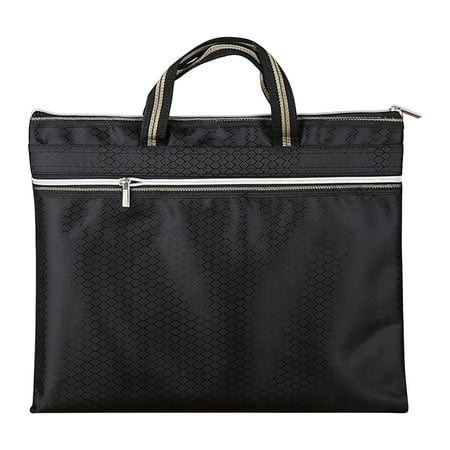 Mfigree Diamond Shaped Document Bag Portable File Bag Waterproof Expanding File Folder with Multi Pockets Printing Thickening Thickening Office Information Bag with Zipper