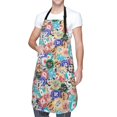 thumbnail image 3 of Goofa Colored Casino Chips Printed Waterproof Apron 33" Chef Aprons for Men Heavy Duty Chemical Work Apron Adjustable Bib Apron, 3 of 9