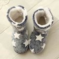 thumbnail image 4 of Wavsuf Winter Boots for Women on Fashion Thermal with Fuzz Mid Calf Flock Dark Blue Shoes Size 40, 4 of 9