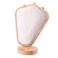 thumbnail image 1 of Esquirla Necklace Display Stand Chain Rack Mannequin Model for Store Bedroom Showcase White PU Leatehr, 1 of 8