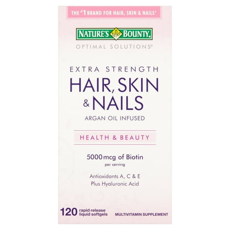 Nature S Bounty 5000mcg Of Biotin Argan Oil Infused Rapid Release