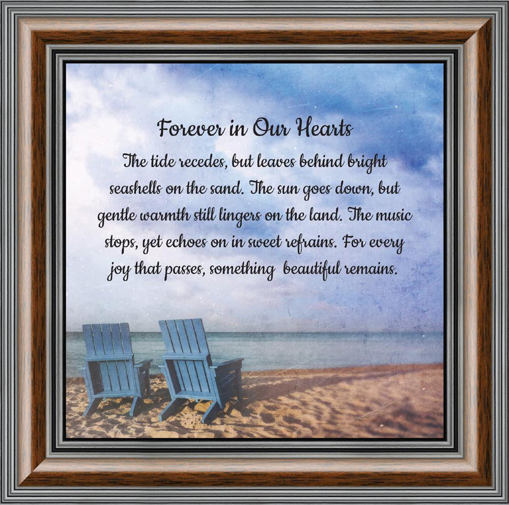 Forever in Our Hearts Framed Poem, In Memory of Loved One