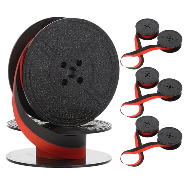 CATIEBYE 4Sets Professional Nylon Ink Ribbon for Typewriter Replacement Suitable for Office and Home