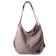 thumbnail image 2 of Bolsa de lona de gran capacidad, estilo informal, reutilizable, previene la deformación, bolsa de compras de tela, 2 of 10