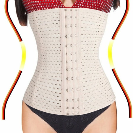 

Miss Moly Womens Extra Firm Control Waist Traner Shapewear Tummy Control Underbust Corset Belt Plus Size Beige S-3XL