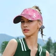 thumbnail image 6 of Easygdp Breast Cancer Awareness (3) Stretchy Visor - Unisex Visor Hat for Men and Women, UPF 50 Sun Protection Visor, Ultra-Light, 6 of 8