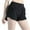 Black, variant on biudgviw Athletic Shorts for Women Mid Rise Breathable Workout Tennis Shorts Solid Color Stretch Running Shorts with Mesh Liner