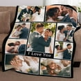 thumbnail image 4 of Picture Blankets Customized, 10 Photos Customized Blanket, Custom Picture Blankets, Gifts for Sister Dad Mom Daughter Son, 4 of 5