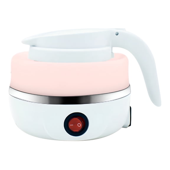 HIBIBUD 2026 New Travel Kettle,Electric Small Foldable Portable Kettle,Silicone Collapsible Heating Water Boiler Tea Pot for Camping,Easy for Storage with Separable Power Cord Water Boiler Electric