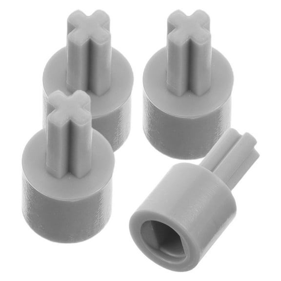 RENACLIPY Robot Chassis Kit Car Wheel Connector Grey Plastic 4Pcs
