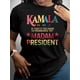 thumbnail image 1 of Kamala Presidential Letter Print Casual T-Shirt for Women - Crew Neck, Short Sleeve, Breathable Polyester, Machine Washable, 1 of 6