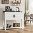 thumbnail image 1 of Kitchen Sideboard Buffet, Farmhouse Coffee Bar Cabinet with 2 Doors & Shelf, Wooden Console Table for Entryway, Living Room, Hallway Storage, 1 of 13