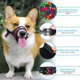 thumbnail image 2 of GFDYREE Dog Muzzle, Soft Dog Muzzles for Small Medium Large Dogs, Breathable Printed Muzzles with Adjustable Strap to Stop Biting and Chewing, Allows Panting and Drinking (Bone, M-(Snout 5½", 2 of 6