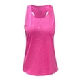 thumbnail image 5 of Hunpta Weekend Activewear Tankini Tops for Women, Women Casual Crew Neck Sports Vest Yoga Clothes Fitness Running Sports Top, Vest for Women Pink, 5 of 7