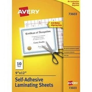 Koala Clear Laminating Sheets 9x12 Inch, Permanent Self Adhesive Laminating  Sheets 50 PK, No Machine Needed , Peel and Stick Sheets Protector  Waterproof for 8.5x11 Stickers, Photos 
