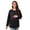 Black, variant on Women's Maternity Long Sleeve T-Shirts Round Neck Tops Loose Pregnancy Fall Mama Clothes