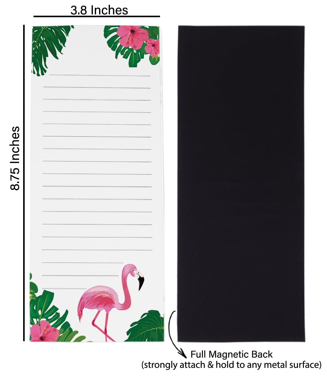 Inkdotpot Pack of 3 Magnetic Fridge To-Do List Notepads- Magnetic Memo Pads For Refrigerator-(50 Sheets Each)-XP