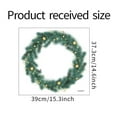 thumbnail image 3 of EUDIDV Xmas Decor Items New Christmas Wreath Stickers Santa Claus Glass Window Wall Decoration Wall Stickers Holiday Decorations, 3 of 3