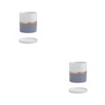 thumbnail image 4 of Transemion Weather-Resistant Ceramic Pot Helper For All Planting Needs Ceramics Ceramic Flower Pots Ceramic Flowerpot Planter gray 11*11 2Set, 4 of 6