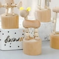 thumbnail image 6 of Yvsxxv Movable Wooden Horse Puppet Figurine, Handcrafted Desktop Home Decor, 6 of 7