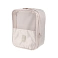 thumbnail image 1 of Bolsa de viaje para guardar zapatos, de doble capa, portátil, resistente al polvo y a la humedad (beige), 1 of 5