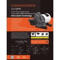 thumbnail image 3 of Bomba de agua COMMODORE 3.0 GPM/12 V 45 PSI Suministro de agua dulce/cruda, 3 of 5