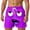 23-Purple, variant on Mens Swim Trunks Funny Expression Graphic Lightweight Mens Shorts Drawstring Waist Mens Bathing Suit Beach Swimwear