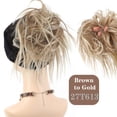 thumbnail image 2 of Extensions de Cheveux Synthétiques en Forme de Chignon Désordonné avec Bande Élastique pour Femmes, 2 of 7