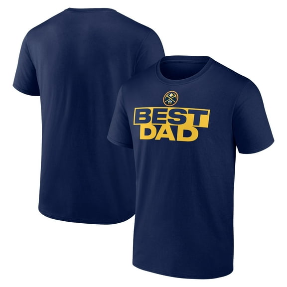 Men's Navy Denver Nuggets Greatest Dad T-Shirt