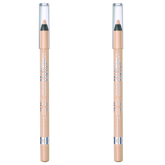 (2 Pack) Rimmel Scandaleyes Waterproof Kohl Kajal Liner 005 Nude 0.04 Ounce