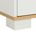 thumbnail image 4 of Craftian Litter Box Enclosure with Drawers & Rooms, Wood Cat Litter Box Furniture Cabinet, White, 4 of 9
