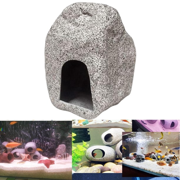 Acuario Decoración Accs Cueva Escondite Hábitat de oculta Cueva de rocrtificial de peces Es Escondite para camarones , Salvador cueva del acuario