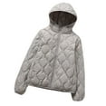 thumbnail image 4 of Roncen Women's Lightweight Hooded Short Puffer Jacket - Warm and Cozy Loose Fit Versatile Classic Outerwear for Everyday Fashion, 4 of 7
