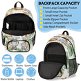 thumbnail image 5 of Herdesigns Cute Lion Elephant Giraffe Palm Leaves Large Backpack Set with Lunch Box Lightweight Water Resistant Travel Laptop Backpacks Casual Daypacks for Women Men, 5 of 8