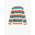 thumbnail image 2 of Polo Neck Long Sleeve T-Shirt Button Detail Cotton, 2 of 2